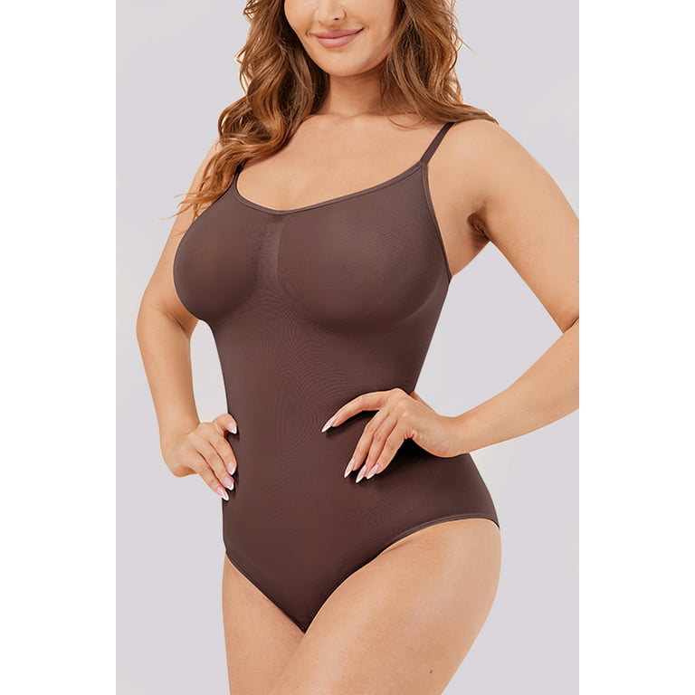 BATE Plus Size Women Shapewear Tummy Control Bodysuit Seamless Sculpting  Camisole Body Shaper 
