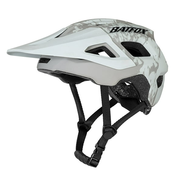 BATFOX Adult Bike Helmet Mountain MTB E-bike Helmet Lightweight Ventilated Bicycle Helmet for Men Women Adjustable（M,Camo)