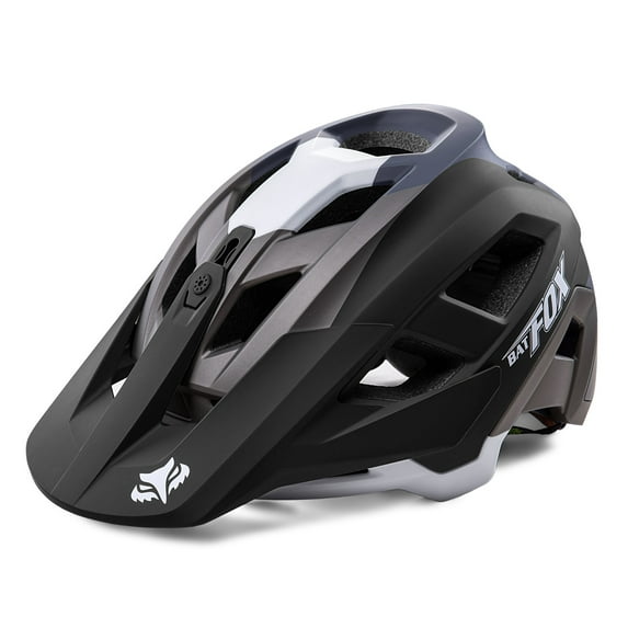 BATFOX MTB Helmet Bike Helmets Mountain Bike Helmet for Men & Women | Enhanced Impact Protection, Comfortable & Adjustable Fit(Grey,L)