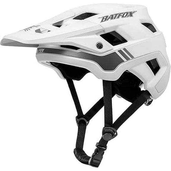 BATFOX MTB Helmet Bike Helmets for Men & Women | Enhanced Impact Protection, Comfortable & Adjustable Fit(Withe,L)