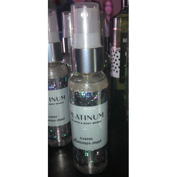 BATH & BODY WORKS PLATINUM DIAMOND SHIMMER MIST SPRAY 1.7 OZ GLITTER