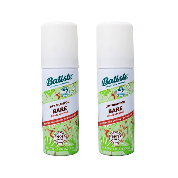 BATISTE Dry Shampoo, Bare Fragrance, 1.06 OZ.- Packaging May Vary 1 ea(2pack)
