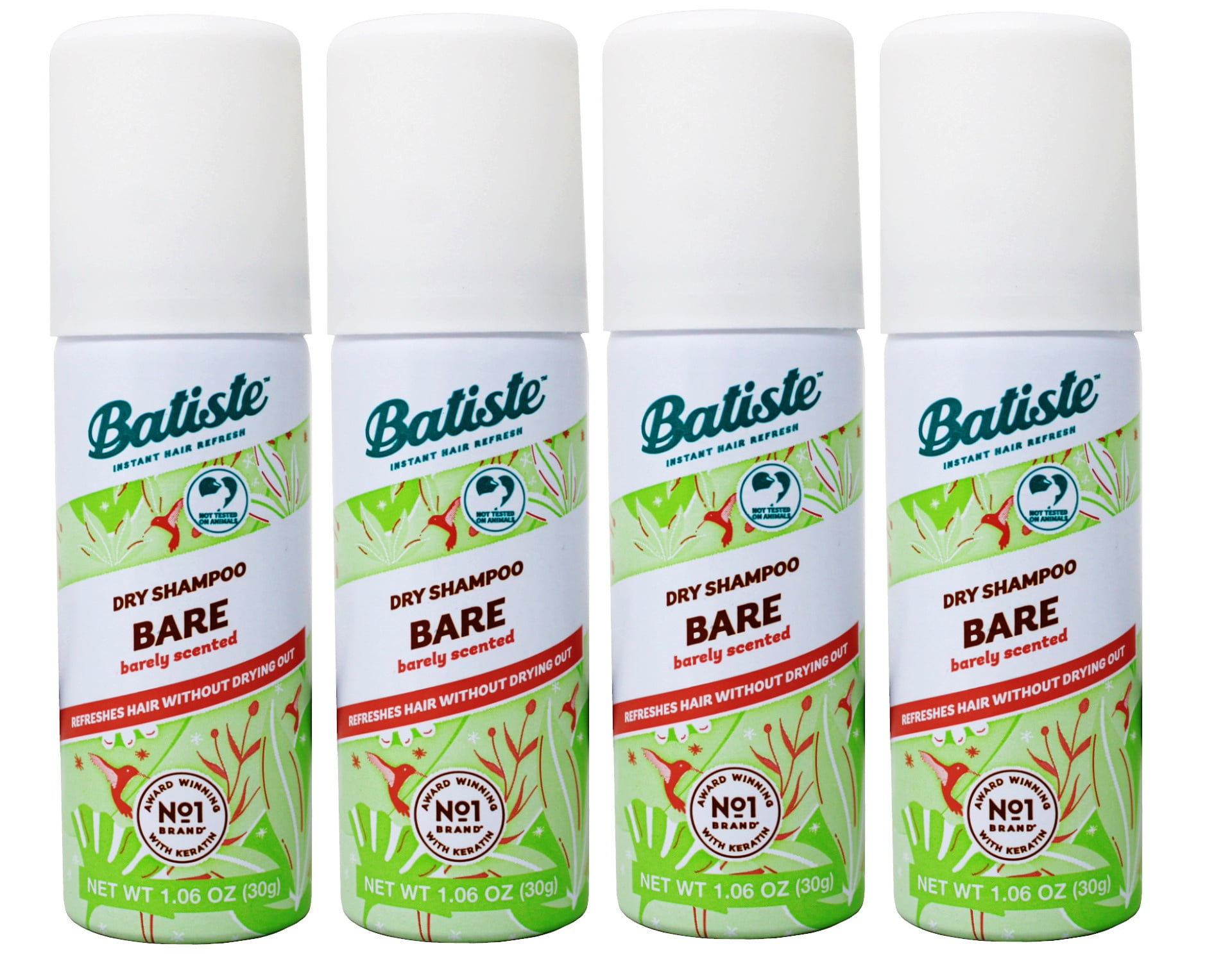 BATISTE Dry Shampoo, Bare Fragrance, 1.06 OZ.- Packaging May Vary 1 ea(4pack)