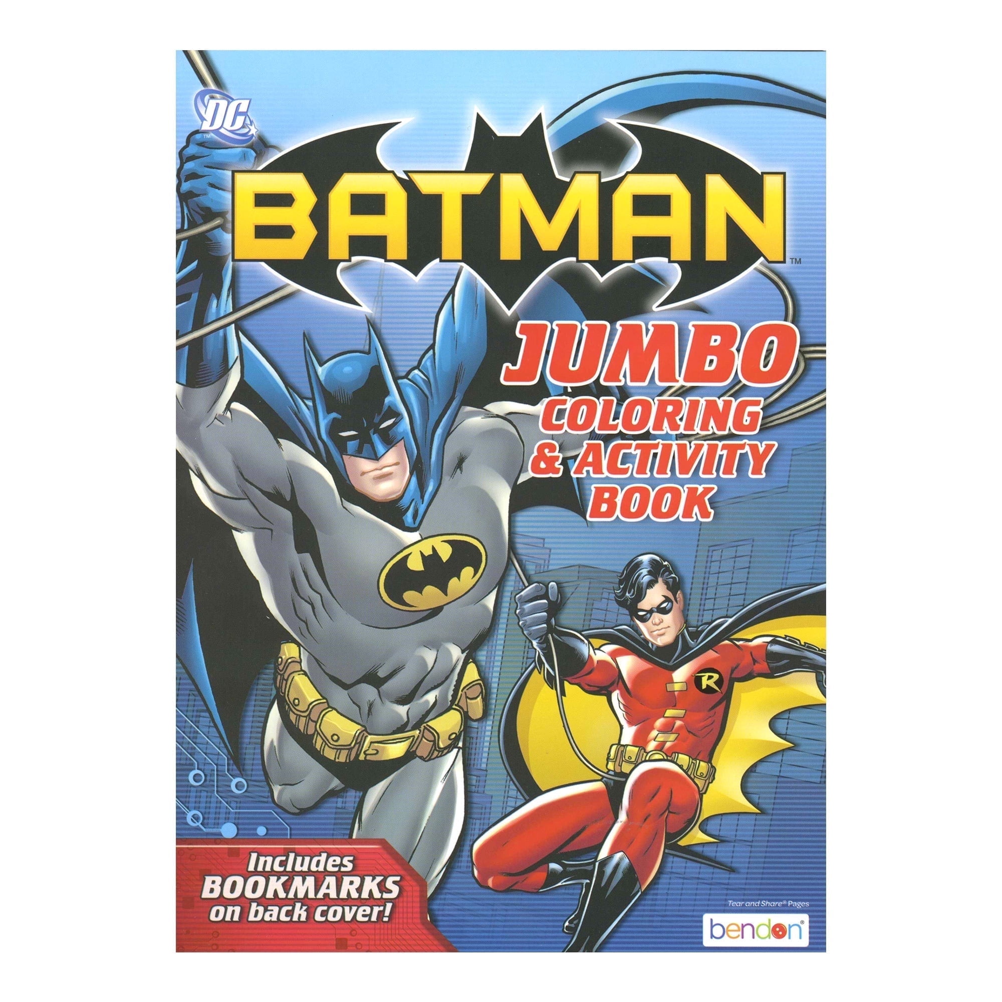 BATMAN Coloring Book 1 Title, Activity Drawing, 80 Pages, 36-Pack