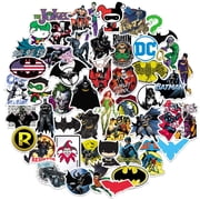 Batman Sticker Pack 50ct   DC Super Hero Die-Cut Vinyl Large Deluxe Decals for Laptop, Water Bottle, Scrapbooking, Tablet & Indoor/Outdoor Use