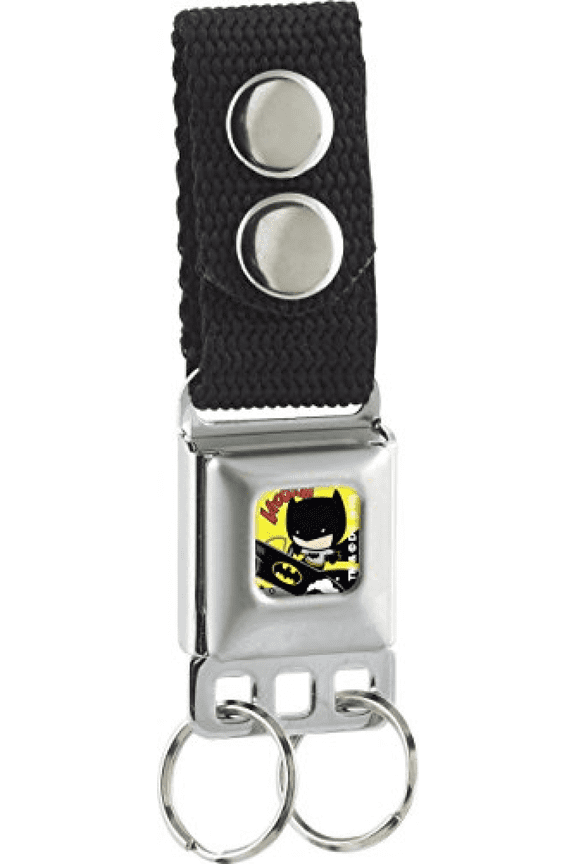BATMAN Keychain - Chibi Batman/Batmobile VROOOOM