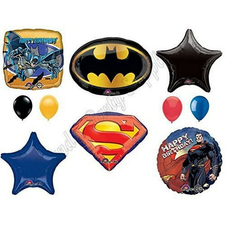BATMAN VS. SUPERMAN: Dawn Of Justice Birthday Party Balloons Decoration Supplies Movie Superhero