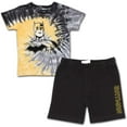 thumbnail image 1 of BATMAN Warner Bros Boy's 2 Pack Short Sleeve Shirt and Short Set, 1 of 5