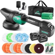BATOCA Cordless Polisher Buffer 5 inch Polishing Machine 6-Speed,5Ah Battery