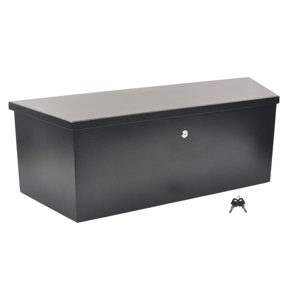 BATONECO 35" Steel Trailer Tongue Tool Box Underbody Storage Truck Bed Toolbox 35 x 12 x 11.8 Inch Black