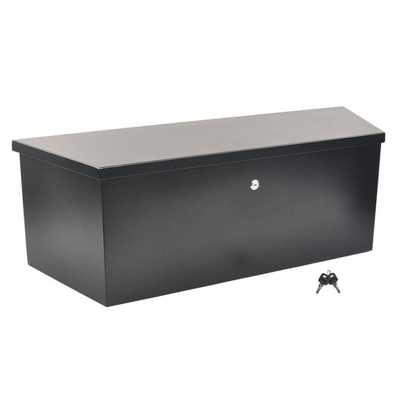 BATONECO 35" Steel Trailer Tongue Tool Box Underbody Storage Truck Bed Toolbox 35 x 12 x 11.8 Inch Black
