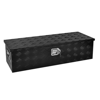 BATONECO 20 Inch Aluminum Truck Tool Box Truck Bed Tool Storage Box w/ Side  Handle 20 x 12 x 10 Black 