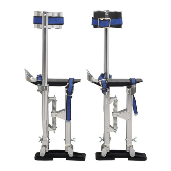 BATONECO Drywall Stilts 15"-23" Adjustable Heights Aluminum Painters Stilts Silver