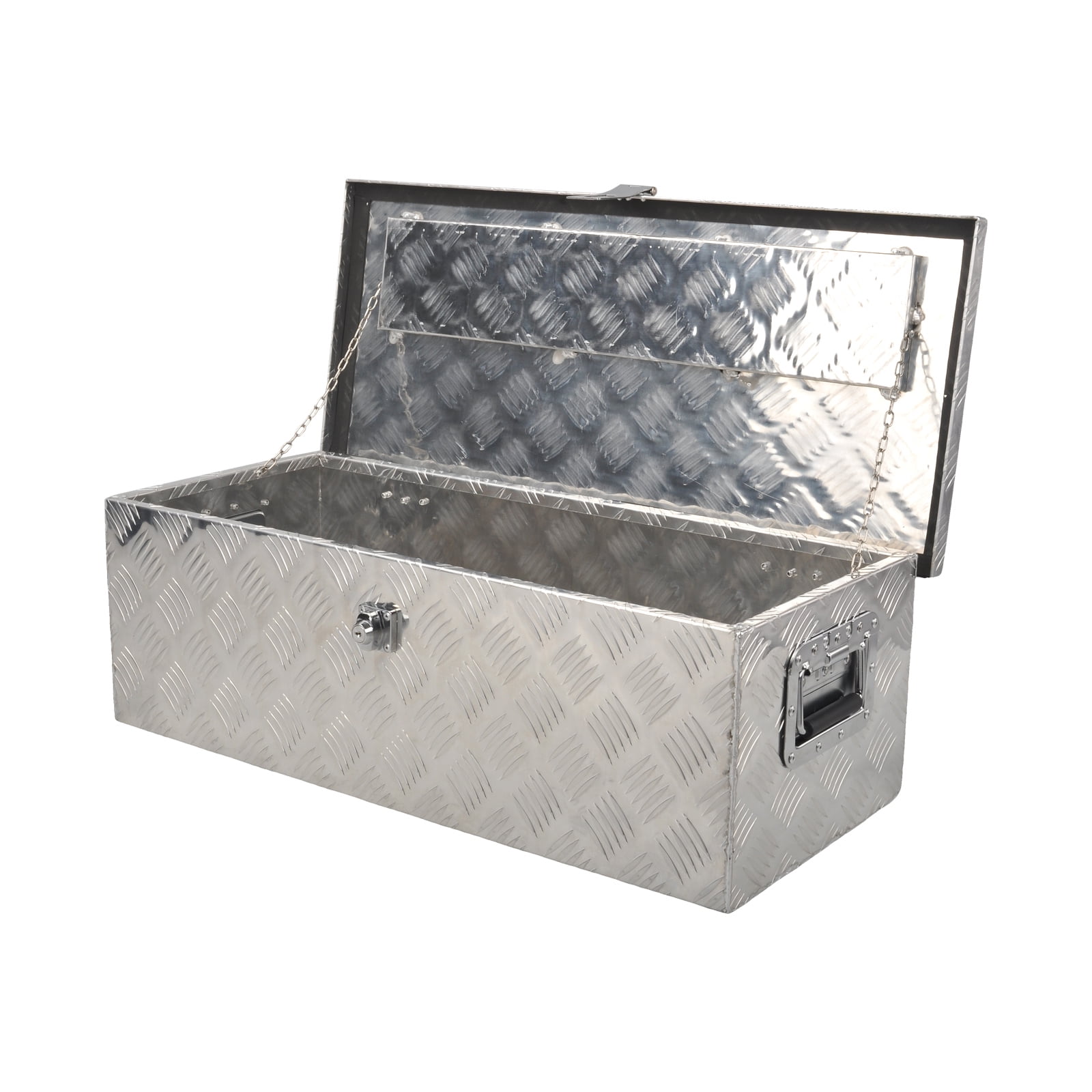 BATONECO Durable Tool Boxes and Organizers, Aluminum Silver, 30" x 13" x 10"
