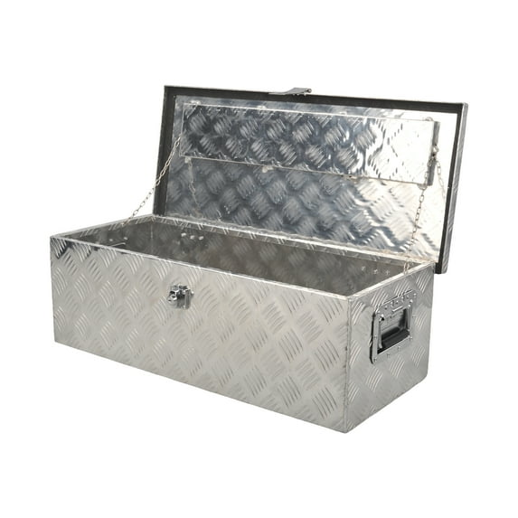 BATONECO Durable Tool Boxes and Organizers, Aluminum Silver, 30" x 13" x 10"