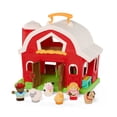 thumbnail image 1 of Battat My First Barn Rustic Red Foldable Farm Playset for 18 Months +, 1 of 7