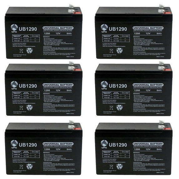 BATTERY APC, ES,BE725BB,BE500R,BE500C,BE500U,12V 9AH EA - 6 Pack