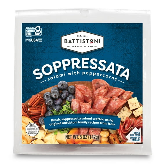 BATTISTONI SLICED SOPPRESSATA 5OZ SHINGLE PACK