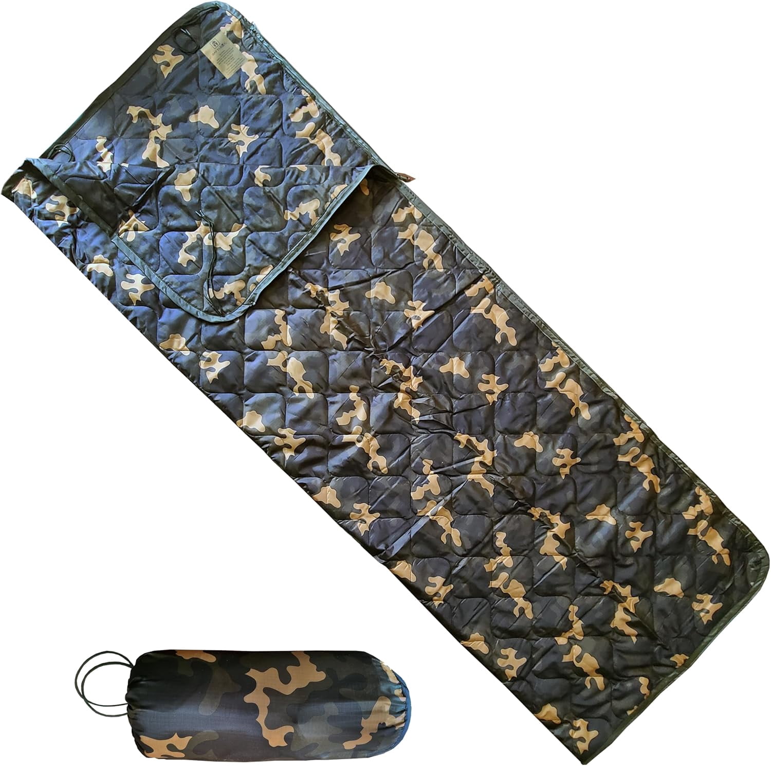Couverture Woobie Grunt Style Noire - Doublure Poncho Style Militaire, OS