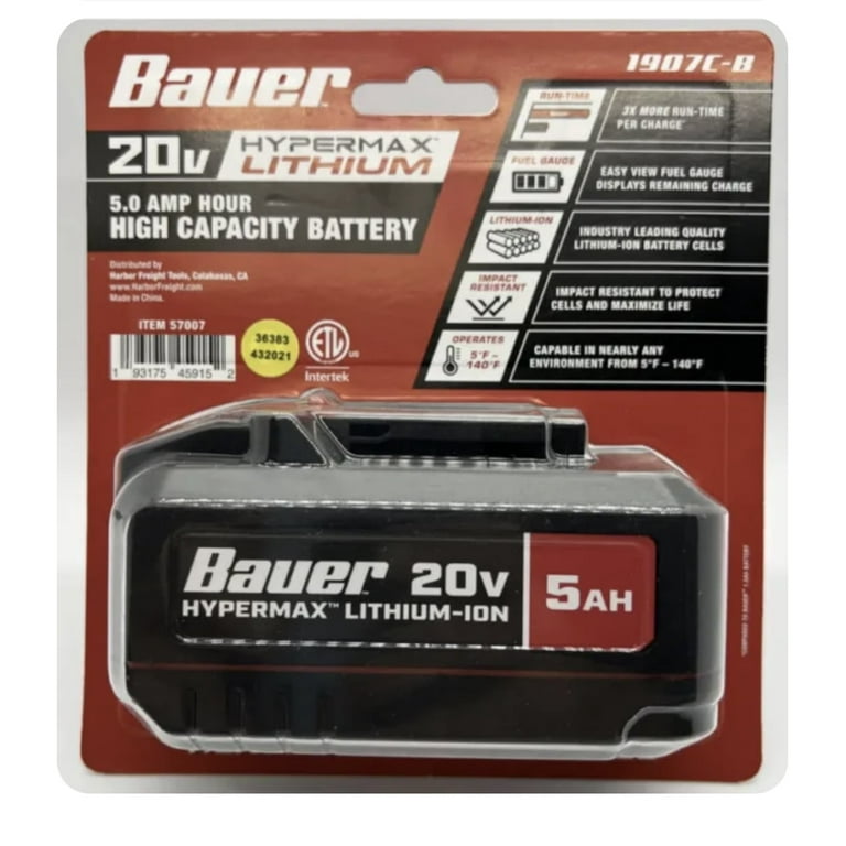 20v HyperMax™ Lithium-Ion 5.0 Ah High Capacity Battery 20v HyperMax™ Lithium-Ion 5.0 Ah High Capacity Battery
