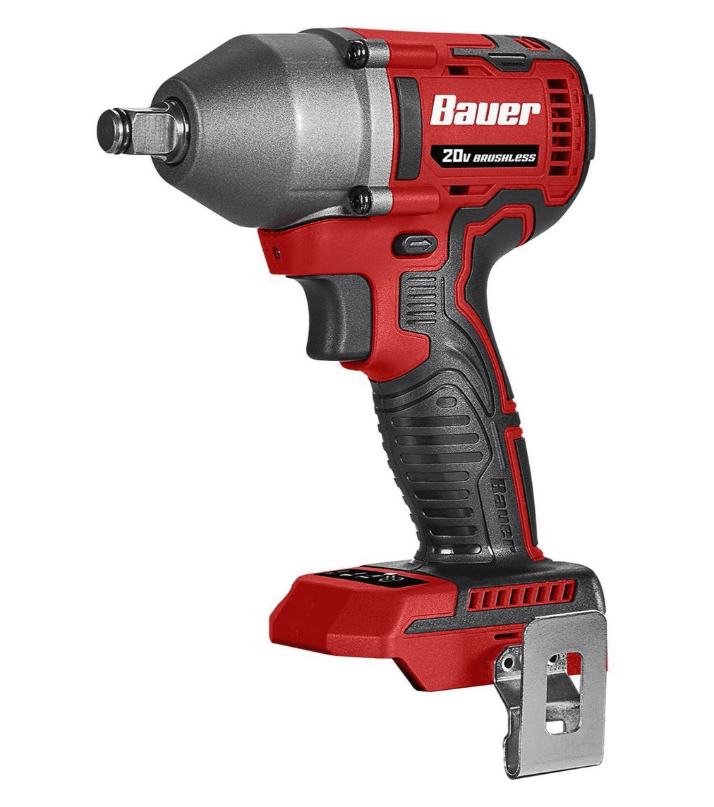 BAUER 20V Brushless Cordless 1/2 in. 3Speed Impact Wrench Tool Only