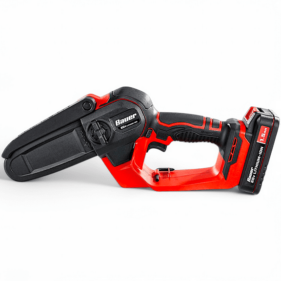 BAUER 20V Brushless Cordless Pruning Saw – 5 in. Guide Bar, Lightweight, Tool Only