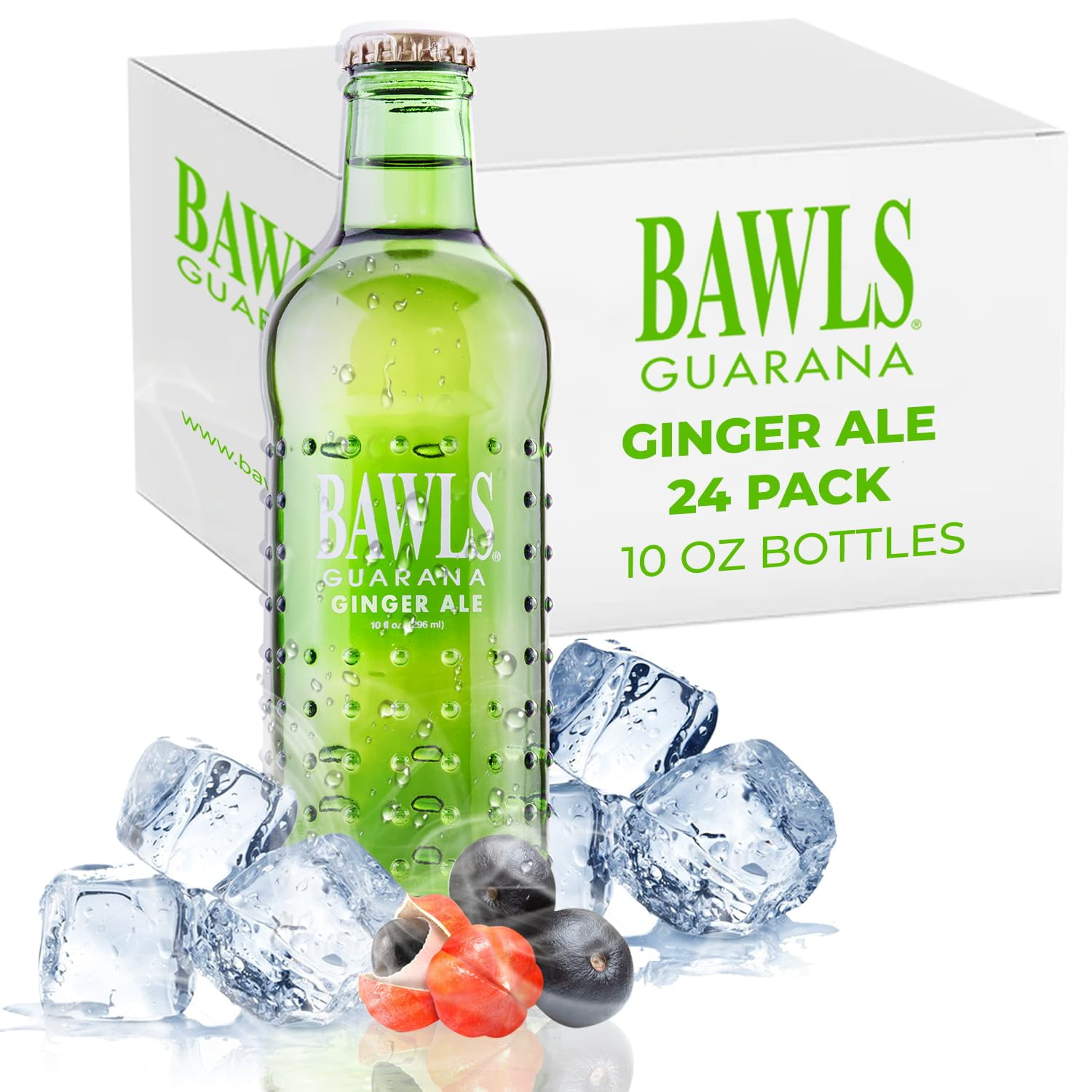 BAWLS Guarana Ginger Ale, BAWLS Guarana Drink, Guarana Soda, Guarana