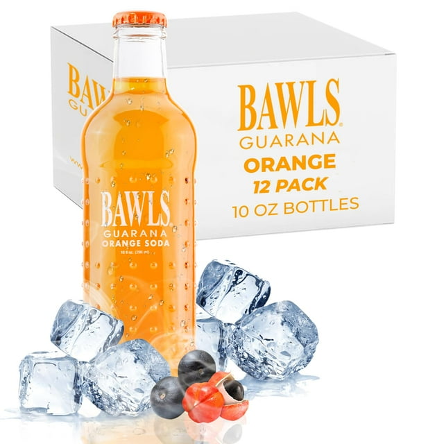 BAWLS Guarana Mandarin Orange, BAWLS Guarana Drink, Guarana Soda