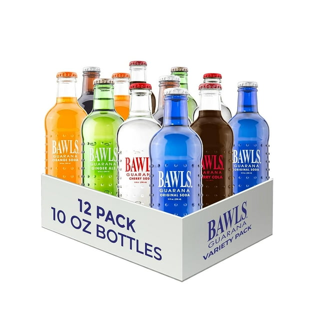BAWLS Variety Pack, Drink, Guarana Soda, Guarana Fueled Soda for Energy