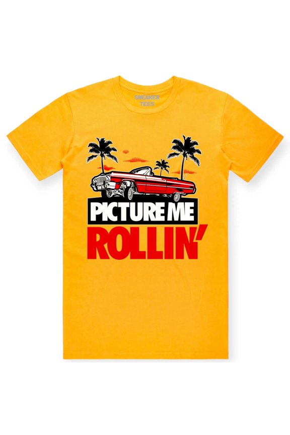 Men Red Picture Me Rollin Tee (GOLD)