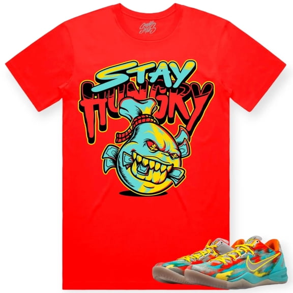 BAWS Men Venice Stay Hungry Tee (Poppy)