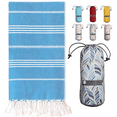 thumbnail image 1 of BAY LAUREL Turkish Beach Towel with Travel Bag 39 x 71 Quick Dry Sand Free Lightweight Large Oversized Beach Towel Turkish Towels Light Beach Towel Travel Towels, 1 of 1