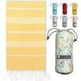 thumbnail image 1 of BAY LAUREL Turkish Beach Towel with Travel Bag 39 x 71 Quick Dry Sand Free Lightweight Large Oversized Beach Towel Turkish Towels Light Beach Towel Travel Towels, 1 of 6