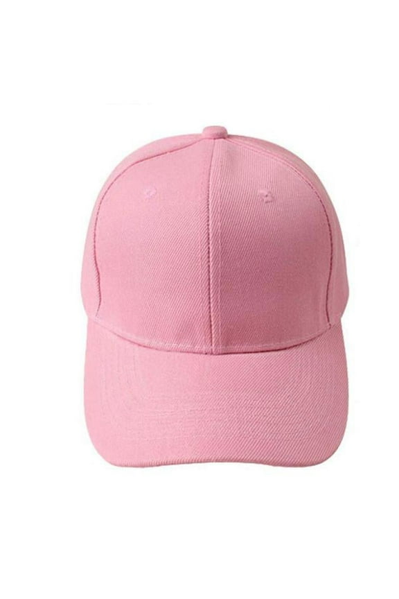 Baseball Cap Women Hats Baseball Cap Blank Hat Solid Color Adjustable Hat Baseball Cap (Pink,One Size)