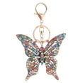 thumbnail image 1 of BAYAIXZ Butterfly Rhinestone Keychain for Women Girlfriend Gifts Valentine's Day Car Key Ring Handbag Gift Bag Key Chain Butterfly Pendant (D,One Size), 1 of 6