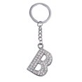 thumbnail image 1 of BAYAIXZ Creative English Alphabet Keychain Decorative Pendant Alloy Diamond Keychain (B,One Size), 1 of 2