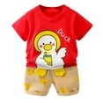 BAYAIXZ Deals Kids' Clothing Sets Summer Baby Boys Girls Cartoon Duck