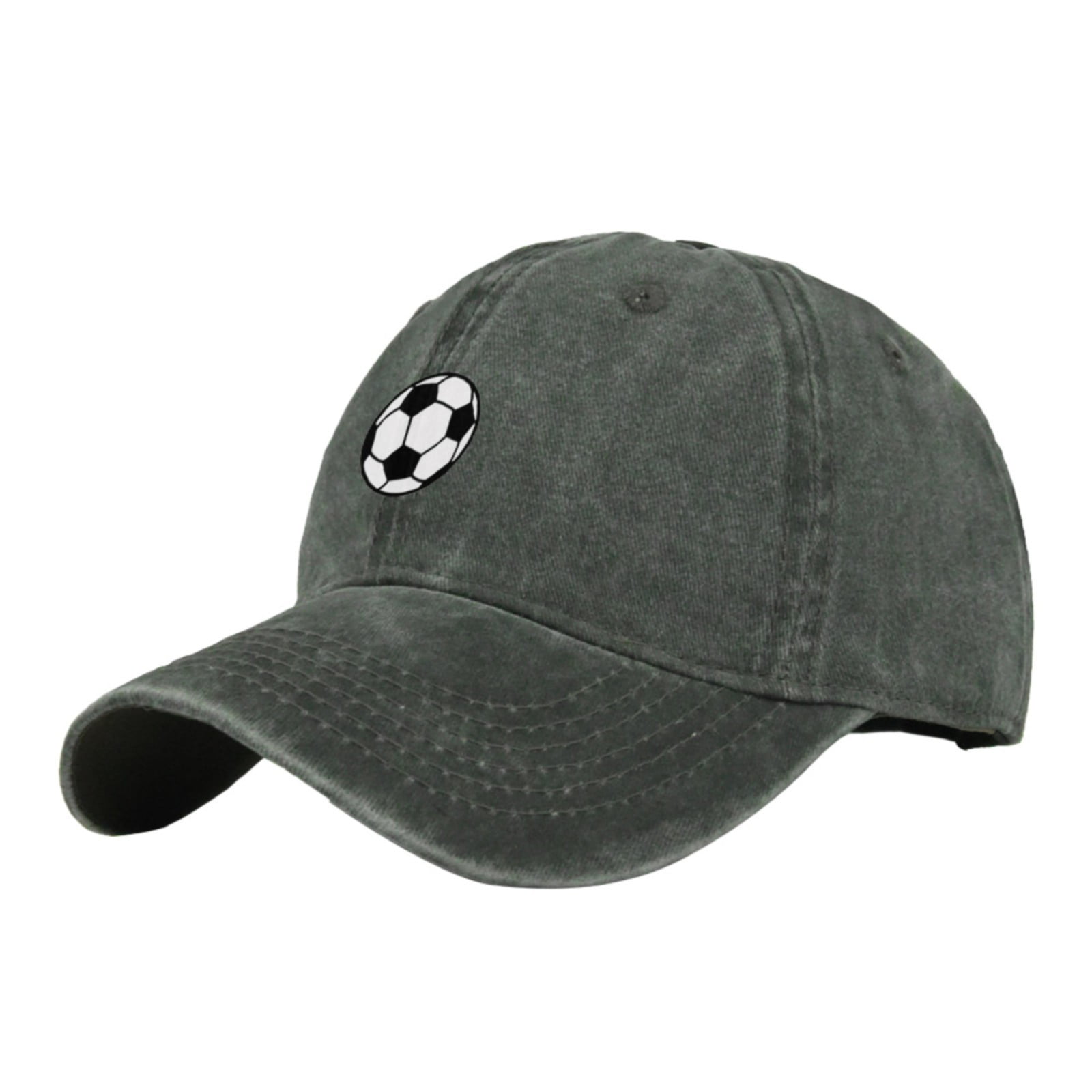 BAYAIXZ Distressed Football Mom Baseball Cap for Women Adjustable Washed Sun Hat for Mama Army Green One Size Walmart