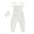 BAYAIXZ Girls Casual Jumpsuit Infant Toddler Girls Sleeveless Solid