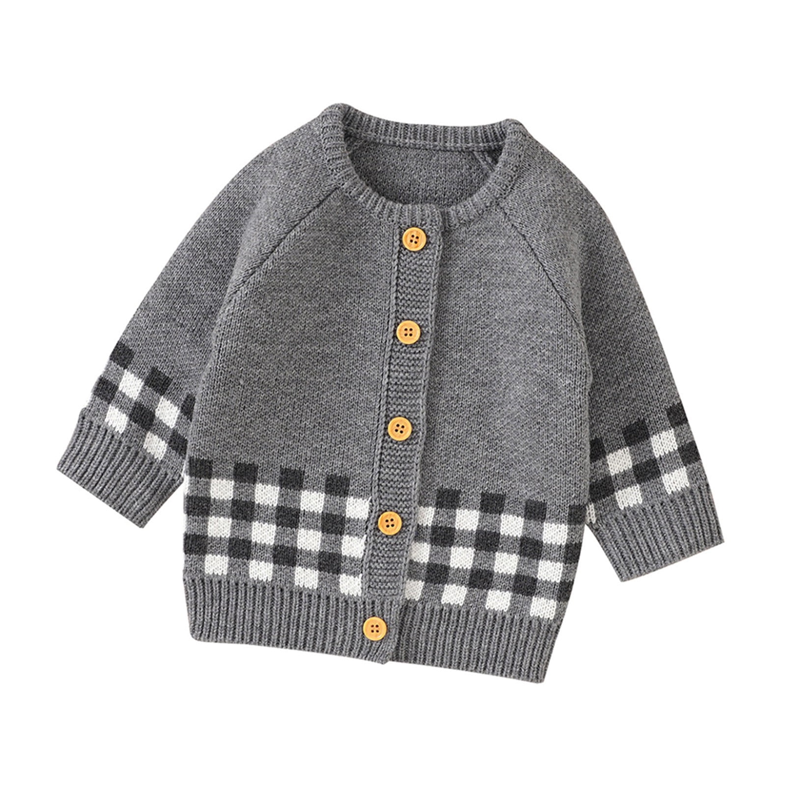 BAYAIXZ Kids Cardigan Baby Girl Boy Knit Cardigan Sweater Warm Pullover