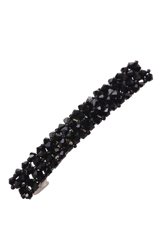 Luxury Hair Clips for Women Bling Rhinestones Prom Pins Barrettes White Sparkly Hairgrip Hair Headwear Accessories for Party Wedding Daily (A,One Size)