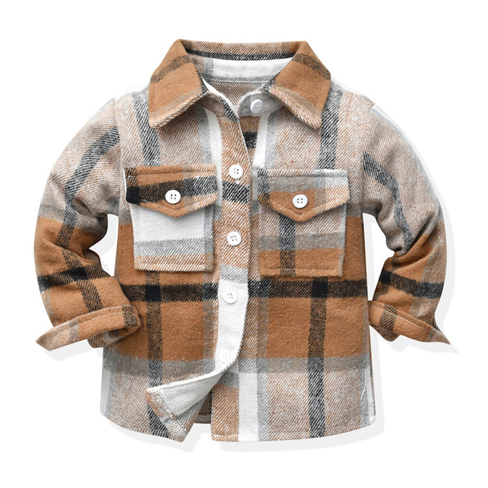 BAYAIXZ Outerwear Coats Kids Toddler Baby Boys Autumn Winter Plaid