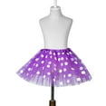 thumbnail image 1 of BAYAIXZ Rainbow Tutu Toddler Toddler Kids Girls Baby Polka Dot Tutu Skirt Tulle Ballet Skirt Outfits Costume White Tutu for Girls Tulle Dress Tutus (Purple,One Size), 1 of 3