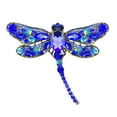 thumbnail image 1 of BAYAIXZ Retro Crystal Dragonflies Brooch Animals Brooch for Women Jewelry (Blue,One Size), 1 of 4