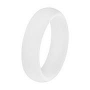 BAYAIXZ Ring Women 5.7Mm Silicone Ring Womens Jewelry Couple Ring Matchmaking Accessories Sports Glitter Ring Ring Rings Ring Bands for Women Engagement Rings for Women White,9