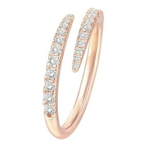 BAYAIXZ Ring Women Ring Rhinestone Wedding Jewelry Rings One Size Adjustable Alloy Gift Wedding Silicon Rings Wedding Rings for Women (Rose Gold,One Size)