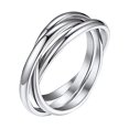 thumbnail image 1 of BAYAIXZ Rings for Women Rings for Women Stacking Rings Halloween Costumes for Women Gold Rings Couple Rings Wedding Band Wedding Band Women Wedding Rings for Women (Silver,12), 1 of 5