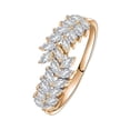 thumbnail image 1 of BAYAIXZ Rings for Women Olive Leaf Diamond Rings Fashion Zrconia Ring Ladies Jewelry Engaged Ring Wedding Band Womens Wedding Ring Workout Rings for Women (Rose Gold,7), 1 of 6