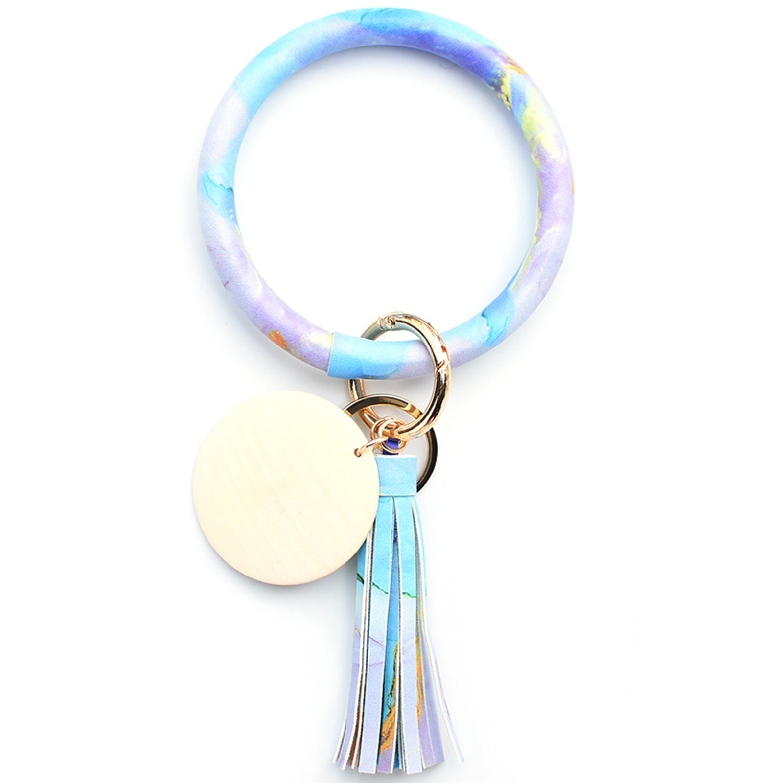 BAYAIXZ Silkeychain Bracelet Wristlet Key Ring Silicone Beaded Bangle