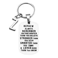 thumbnail image 1 of BAYAIXZ To My Nephew Never forget I Love You Christmas ornaments 26 Letters Keychain (Z,One Size), 1 of 5